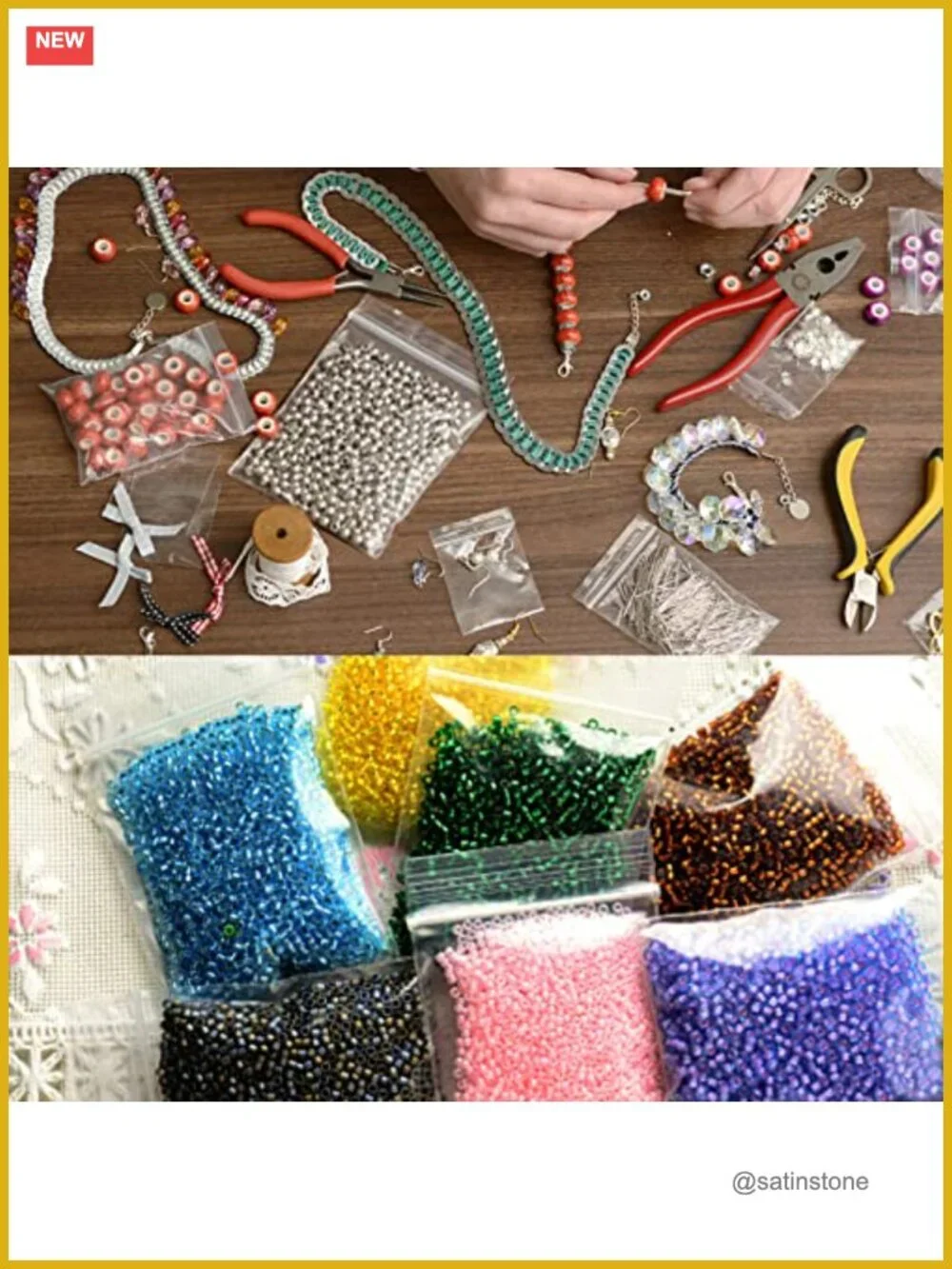 400 Pcs Small Plastic Bags, Clear Resealable 2 Mil, 4 Assorted Sizes, Jewelry